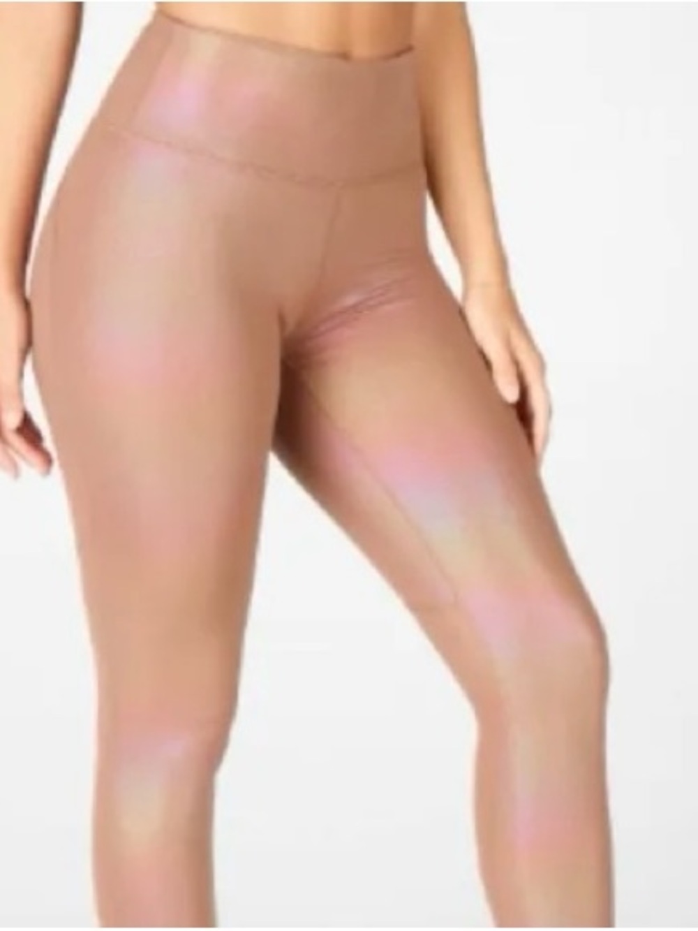 Fabletics Shimmer Bronze High-Rise Leggings
